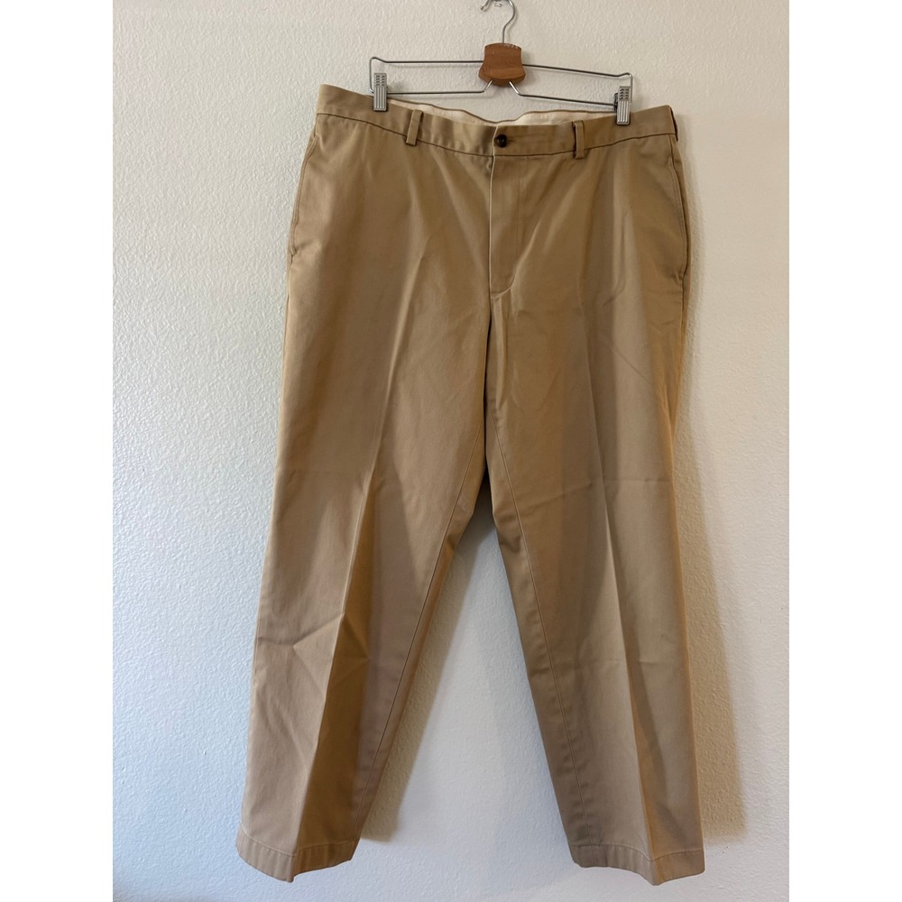 Brooks Brothers 346 Advantage Chino Clark Fit Pants 40x30 Khaki Tan‎ Excellent